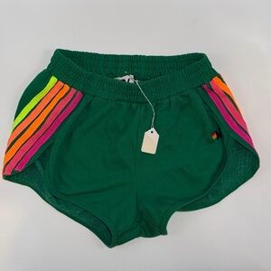 Aviator Nation 5 stripe joggers in Kelly Green